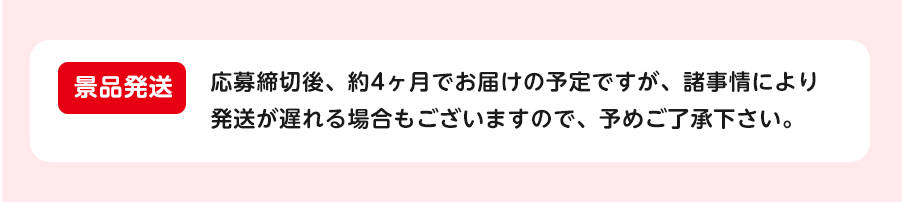 必要事項・宛先・景品発送