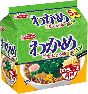 わかめラーメン　ごま・しょうゆ　具材入り３食パック
