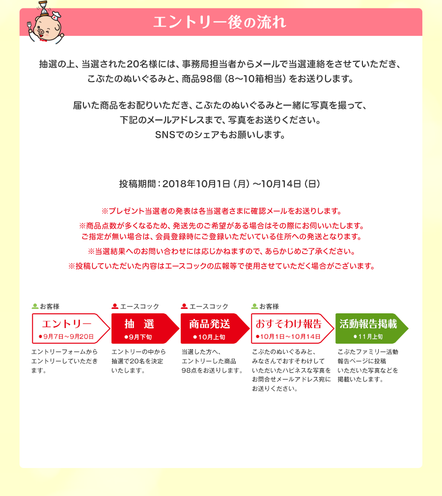 エントリー後の流れ