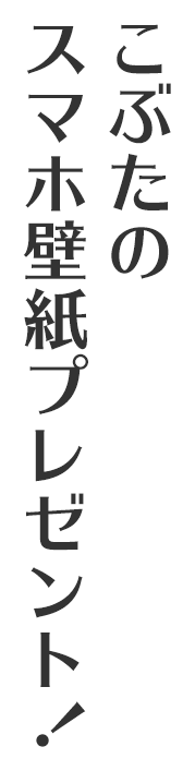 こぶたのスマホ壁紙プレゼント！