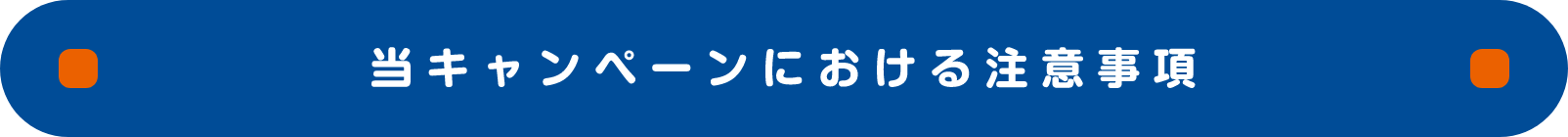 当キャンペーンにおける注意事項