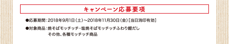 キャンペーン応募要項