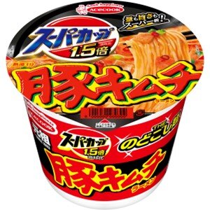  スーパーカップ１．５倍　豚キムチラーメン