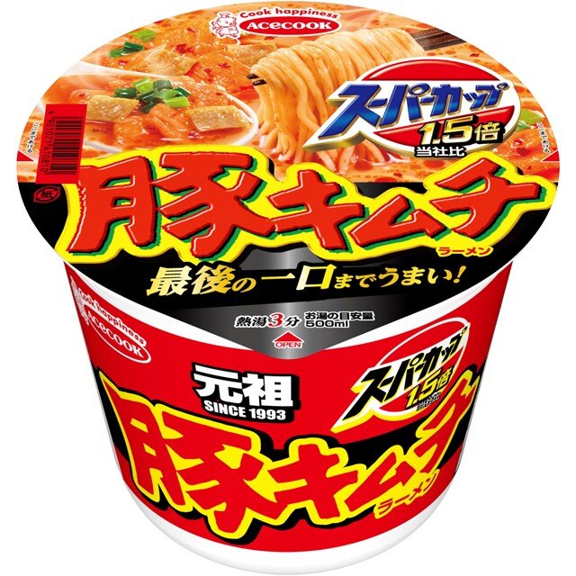 スーパーカップ1.5倍　豚キムチラーメン